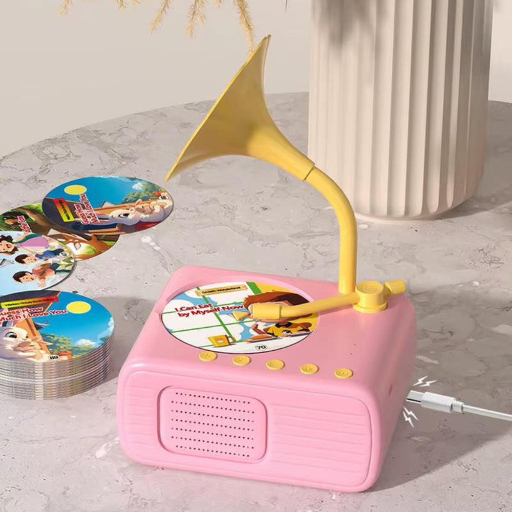 StoryTunes Junior – Children’s Phonograph Music & Story Player with 96 Learning Cards