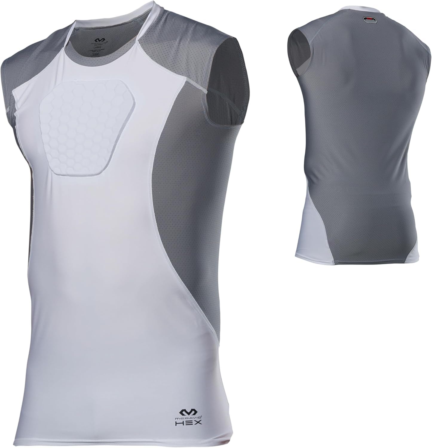 HEX Chest Protector, Heart Guard Sternum Protection Padded Shirt for Baseball, Football, Lacrosse and Goalies Youth and Adult Sizes