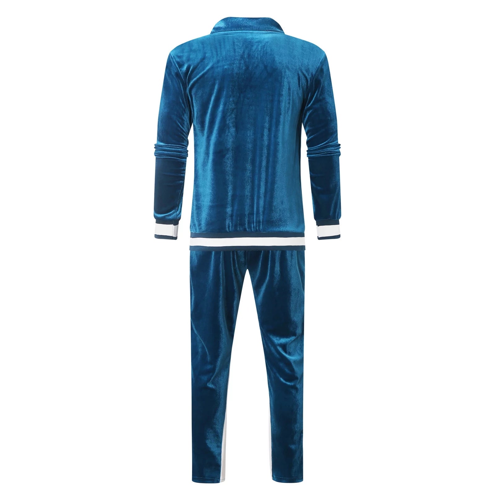 Conjunto Deportivo De Terciopelo Para Hombre, 2023 Conjunto Deportivo De Terciopelo Para Hombre 2 Piezas Invierno Cálido Chaqueta Con Cierre Completo Pantalones De Conjunto Deportivo Ropa Deportiva De Fitness Conjunto De Sudadera Y Jogger