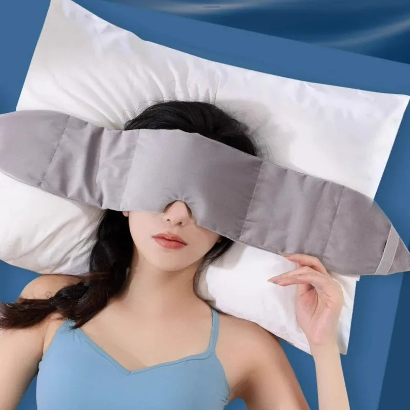 SleepShield™ Weighted Eyemask – 100% Blackout, Strap-Free Design for Deep Sleep and Side-Sleeping Comfort